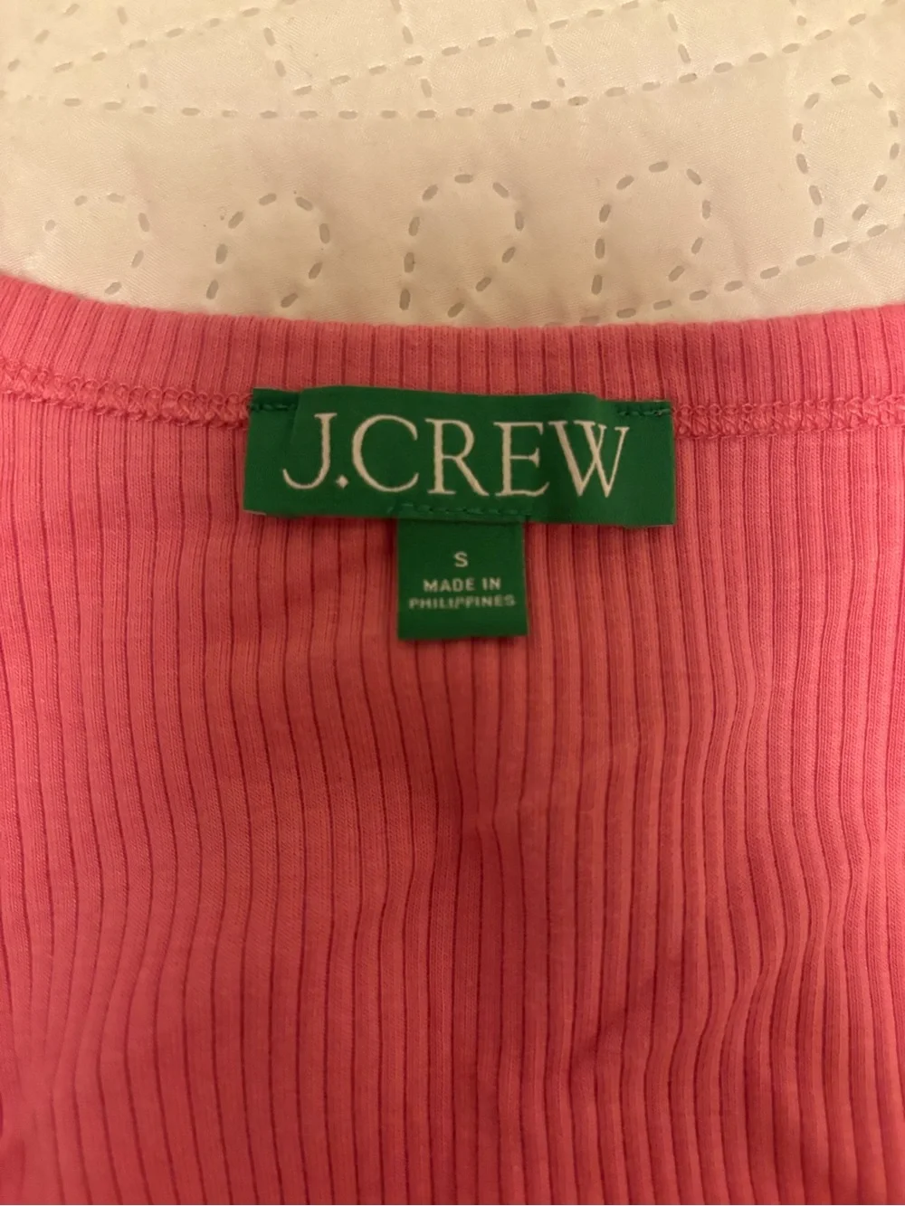 J. Crew Pink Ruched Tank Midi Dress with Side Tie